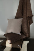 Woven Texture Throw Pillow — Mocha