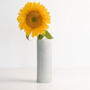 Satin Glaze Porcelain Cylinder Vase — back and side profile detail