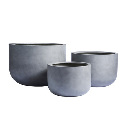 Wide-Rim Lightweight Round Planter