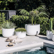 Wide-Rim Lightweight Round Planter