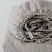 Thin Stripe Linen Fitted Sheet
