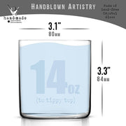 Hand-Blown Crystal Rocks Glasses