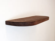 Rounded Corner Wood Floating Shelf