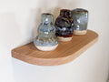 Rounded Corner Oak Floating Shelf