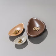 Micro Terrazzo Catch-All Dish Set — back and side profile detail