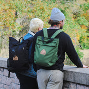 Recycled-Fabric Convertible Tote Backpack