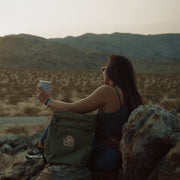 Recycled-Fabric Convertible Tote Backpack