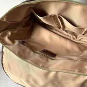 Waxed Canvas Leather-Trim Messenger Bag
