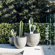 Egg-Shape Fiberglass Tub Planter