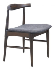 Elbow-Back Upholstered Dining Chair Set — scale reference and proportion detail