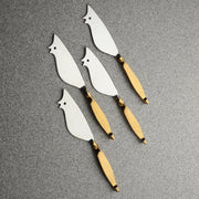 Mouse-Form Gold-Handle Cheese Knife Set — alternate view or variant option