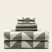 Striped Cotton Bath Towel Set
