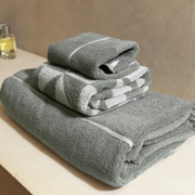 Striped Cotton Bath Towel Set