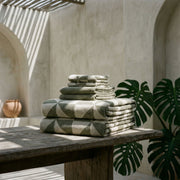 Striped Cotton Bath Towel Set