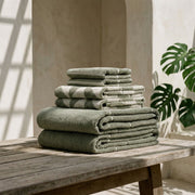 Striped Cotton Bath Towel Set
