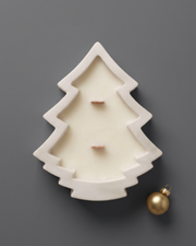 Ceramic Christmas Tree Candle, 2-Wick