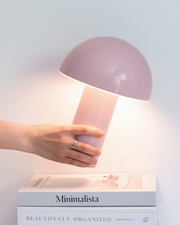 Dome-Shade Cordless Portable Table Lamp