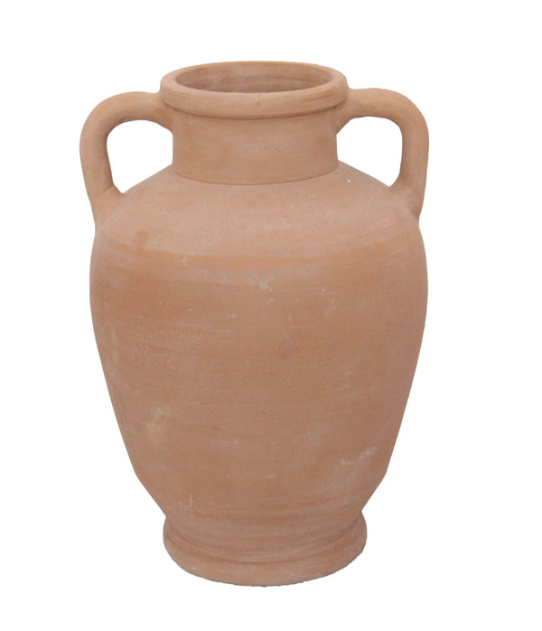 Handled Terracotta Amphora Vase
