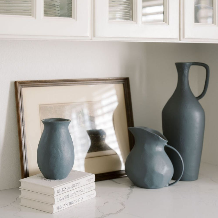 Matte Aluminum Pitcher Vase