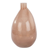 Hammered Glass Teardrop Vase