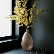 Hammered Glass Teardrop Vase