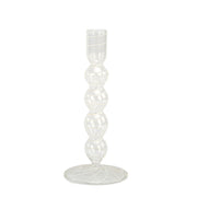 Etched Borosilicate Glass Bud Vases, Set of 3