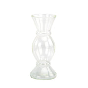 Etched Borosilicate Glass Bud Vases, Set of 3