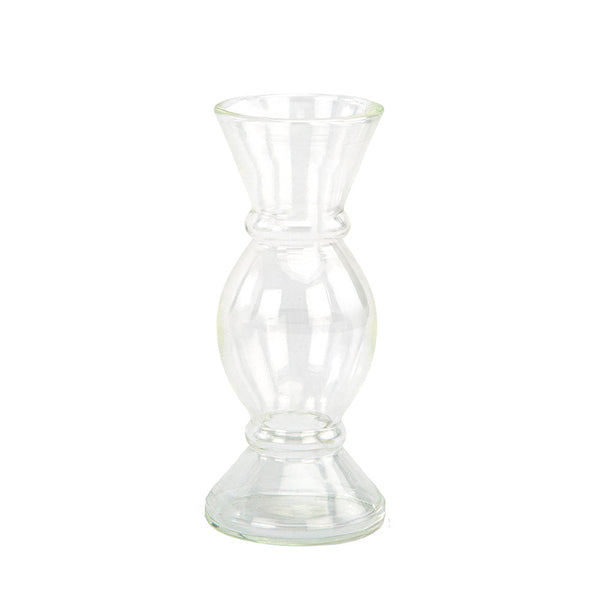 Etched Borosilicate Glass Bud Vases, Set of 3