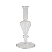 Etched Borosilicate Glass Bud Vases, Set of 3