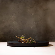 Micro Terrazzo Concrete Oval Platter — scale reference and proportion detail