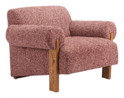 Copper Boucle Barrel Accent Chair — alternate view or variant option