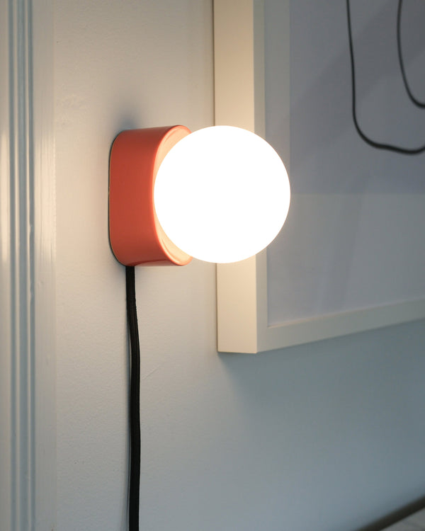 Globe Glass Metal Wall Sconce