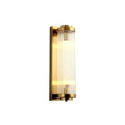 Ribbed Glass Column Wall Sconce