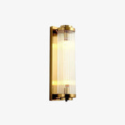 Ribbed Glass Column Wall Sconce