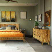 Mid-Century Wood-Grain Six-Drawer Dresser — additional product view 20