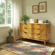 Mid-Century Wood-Grain Six-Drawer Dresser — additional product view 12