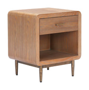 Rounded Wood-Grain Nightstand — alternate view or variant option