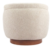 Textured Weave Swivel Club Chair — alternate view or variant option