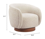 Textured Weave Swivel Club Chair — packaging and unboxing view