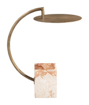 Close-up of marble veining and polished surface detail — Arc Iron Marble Side Table
