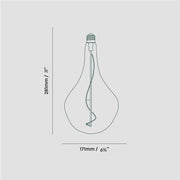 Brass Pendant Lights with Voronoi II Bulbs, Set of 3