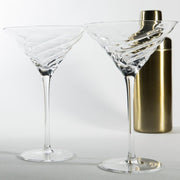 Vortex Crystal Martini Glasses – Set of 2 Luxury Stemware – cocktail glasses (view 3) | Roost & Roam