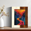Bone Inlay Wood Picture Frame