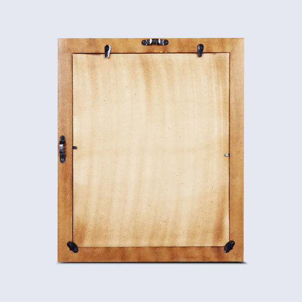Checkered Bone Inlay Wall Mirror