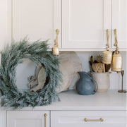 Flocked Cedar Wreath, 30 in