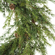 Faux Pine Wreath with Pinecones, 28 in