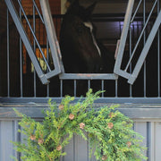 Faux Pine Wreath with Pinecones, 28 in