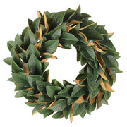 Faux Green Magnolia Leaf Wreath