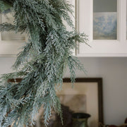Flocked Cedar Wreath, 30 in