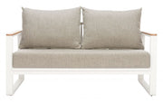 Olefin Cushion Powder-Coat Outdoor Loveseat — alternate view or variant option